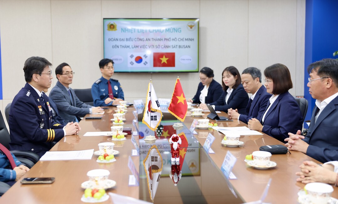 부산경찰청, 호찌민시공안청대표단과 업...