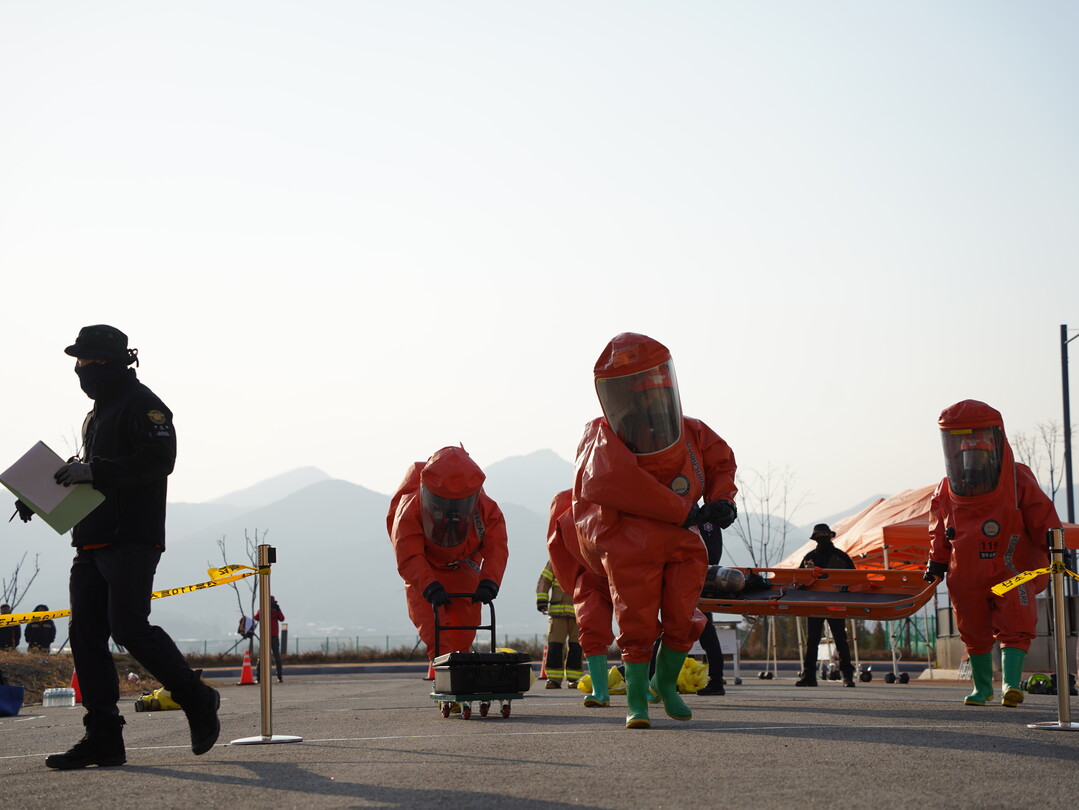 경북 안동소방서, 유해화학물질 누출사...
