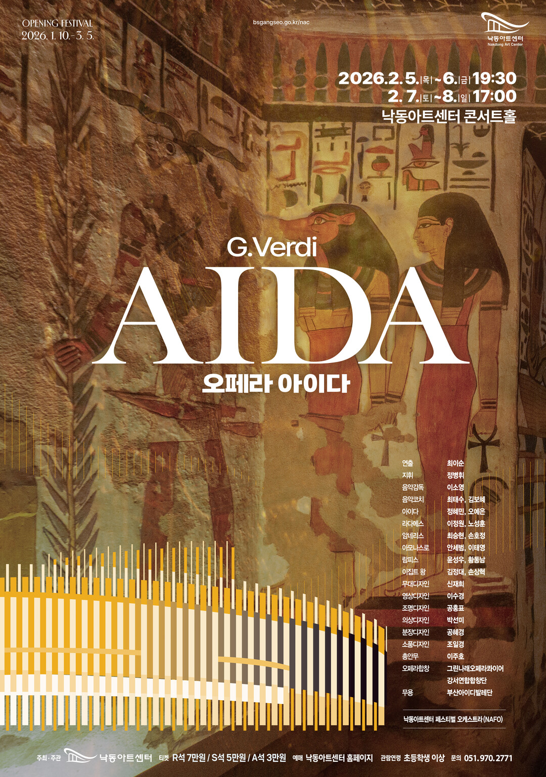 낙동아트센터, 오페라 아이다 자체 제...