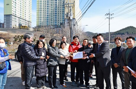 태백 황지초 통학 안전 위해 주민, 보행 통행교 설치 건의