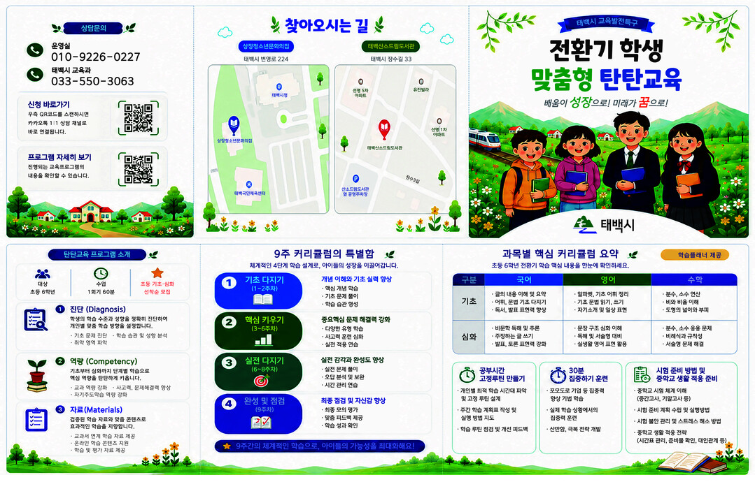태백시, 학교급 전환기 학생 맞춤형 ...