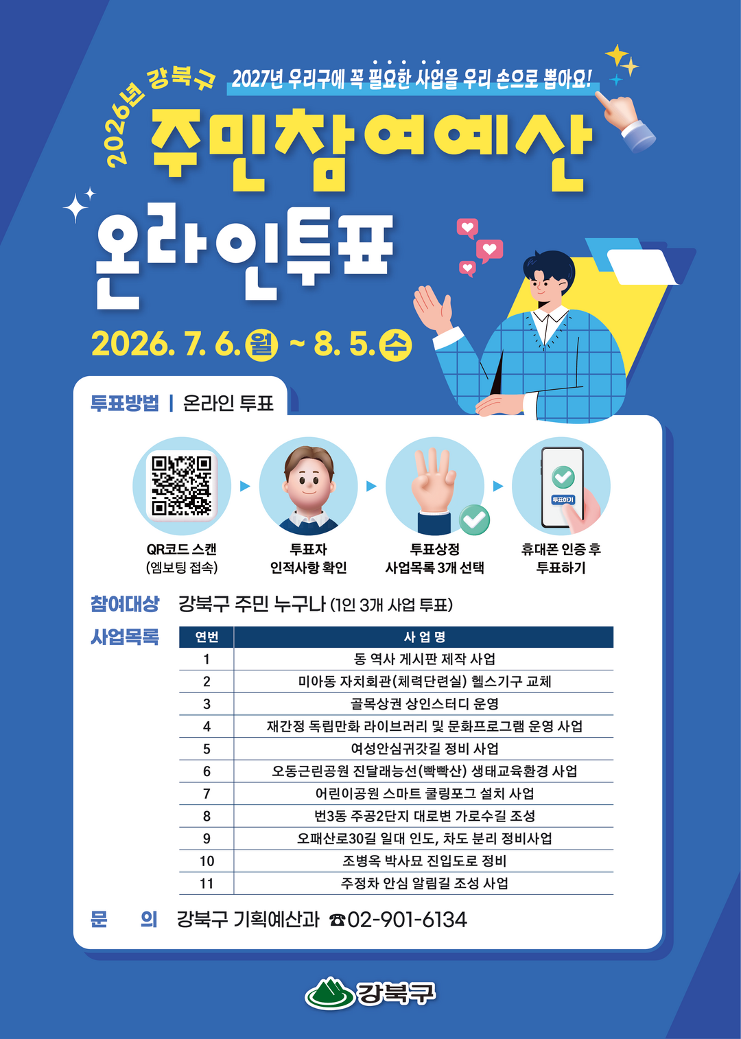 주민 손으로 고른다... 강북구, 8...