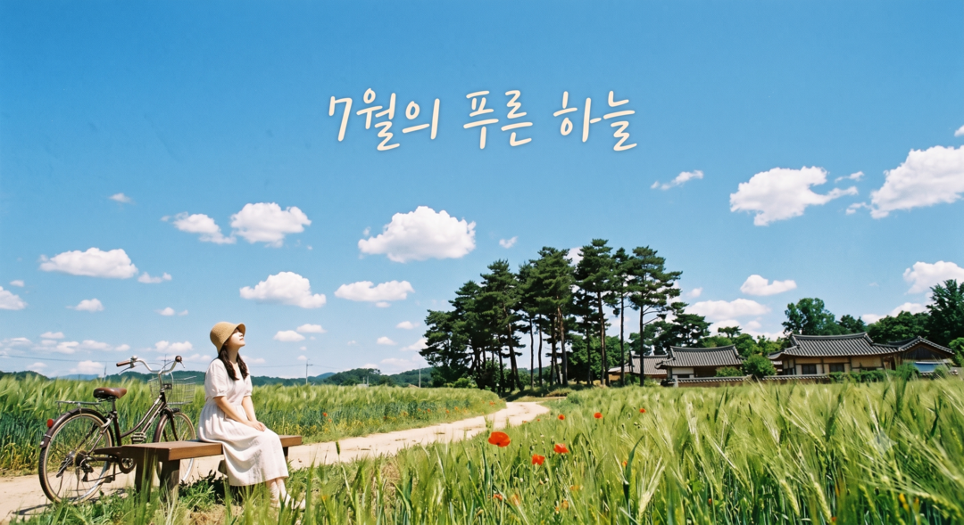 7월의 푸른 하늘