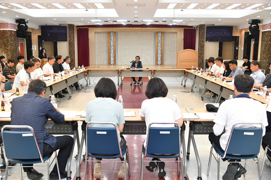 [포토] 화천군 8월 주요 업무보고회...