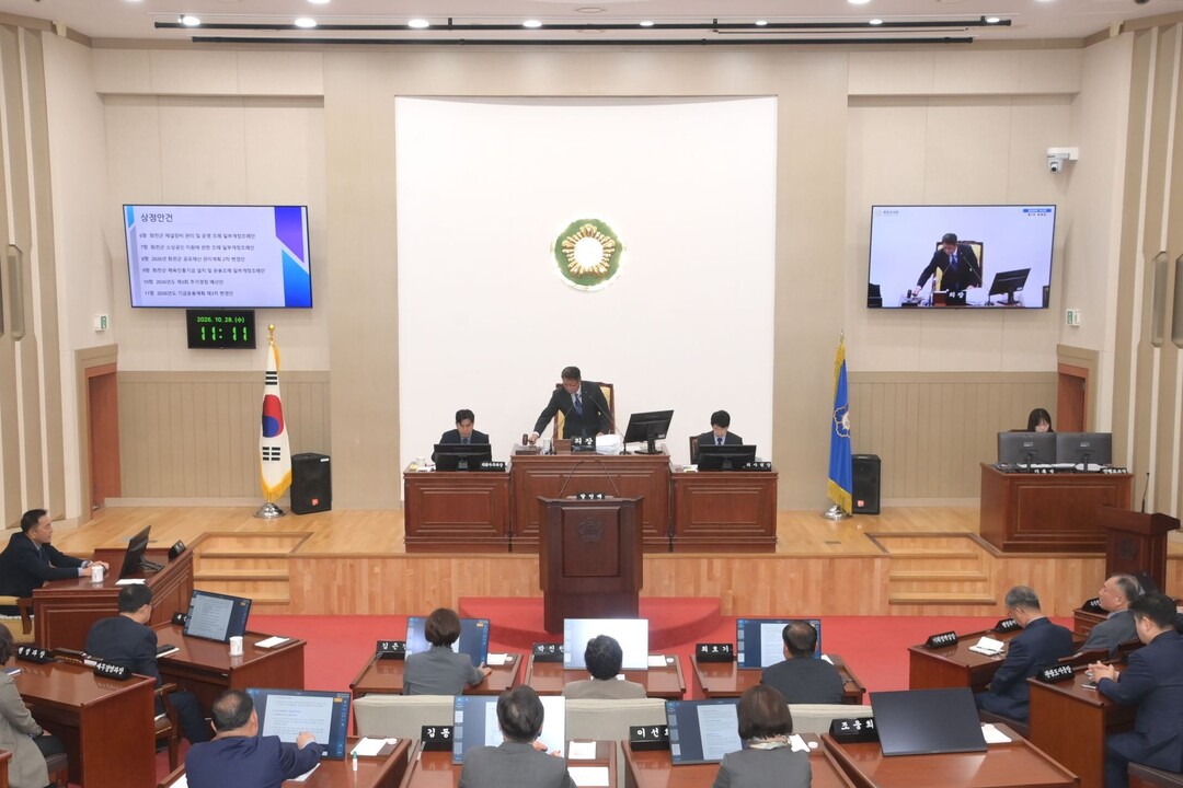 화천군의회 군정 주요 사업장 실태 파...